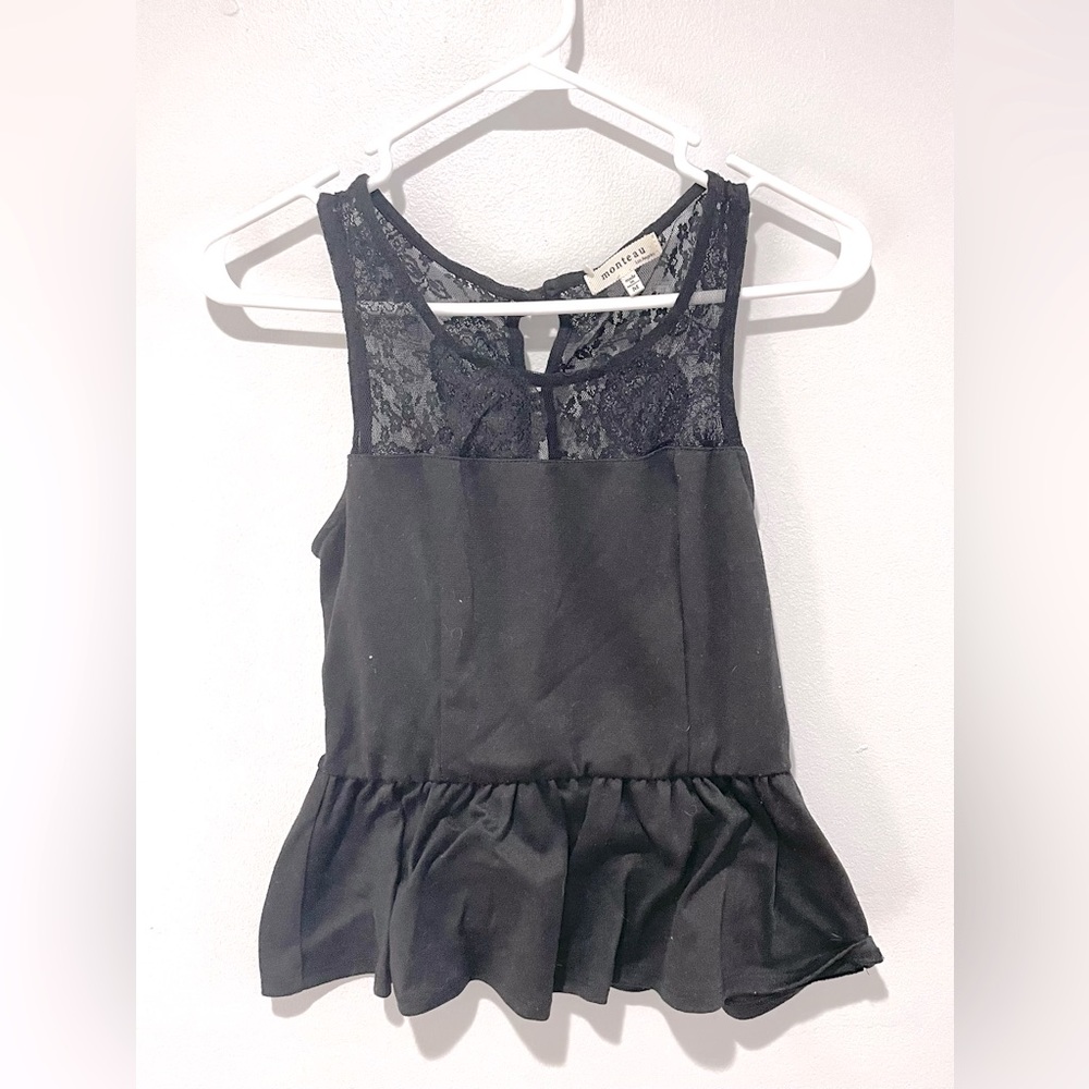 Lace-back Tank Top